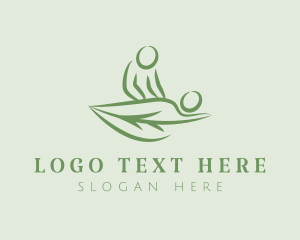 Natural - Natural Leaf Massage logo design