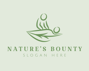 Natural Leaf Massage logo design