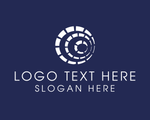 White - Portal Tunnel Letter O logo design