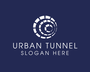 Tunnel - Portal Tunnel Letter O logo design