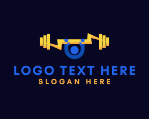 Personal Training - Powerlifter Fitness Gym logo design