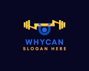 Person - Powerlifter Fitness Gym logo design