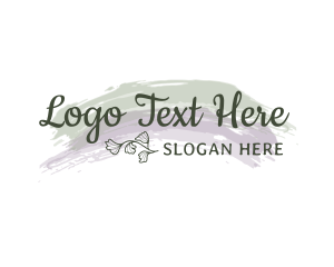 Writer - Pastel Floral Wordmark logo design