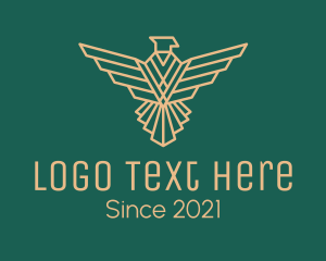 Minimalist - Military Eagle Crest logo design