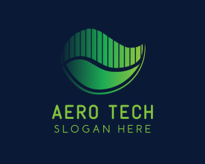 Gradient Tech Frequency logo design