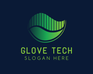 Gradient Tech Frequency logo design