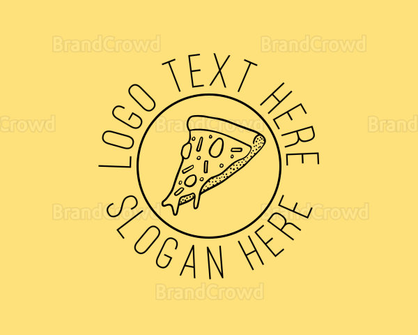 Pizzeria Fast Food Delivery Logo