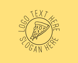 Hand Drawn - Pizzeria Fast Food Delivery logo design