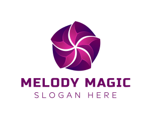 Stream - 3D Magenta Startup Business logo design