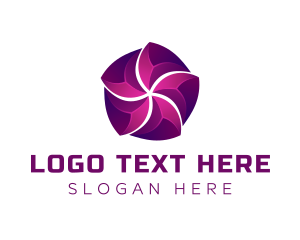 Stream - 3D Magenta Startup Business logo design