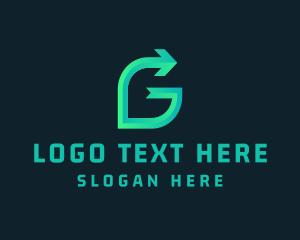 Logistics - Modern Arrow Letter G logo design