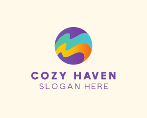 Inn - Ocean Waves Resort logo design