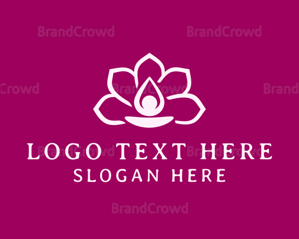 Floral Spa Wellness Logo