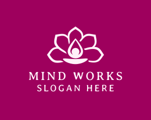 Floral Spa Wellness logo design