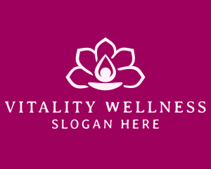 Floral Spa Wellness logo design