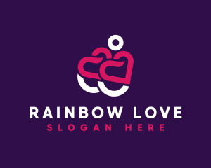 Disability Love Heart logo design