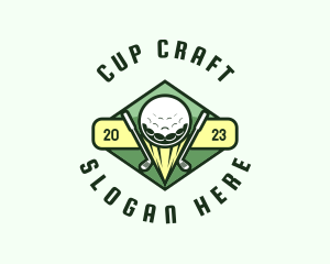 Cups - Golf Varsity League logo design