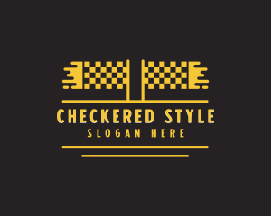 Checkered - Kart Racing Competition logo design