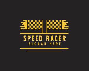 Racecar - Kart Racing Competition logo design