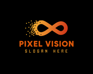 Digital Pixel Infinity logo design