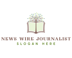Journalist - Tree Book Learning Journalist logo design