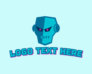 Evil - Tough Evil Robot logo design