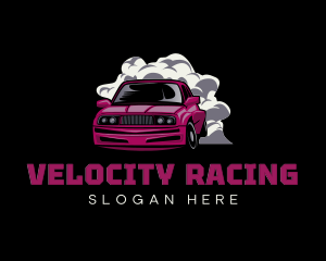 Car Racing Vehicle logo design