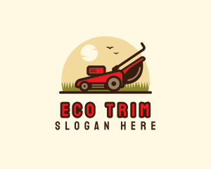 Lawn Mower Landscaping logo design