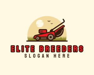 Lawn Mower Landscaping logo design