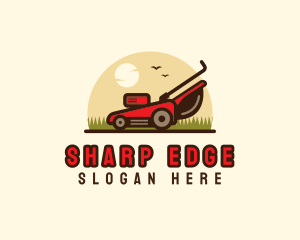 Cut - Lawn Mower Landscaping logo design