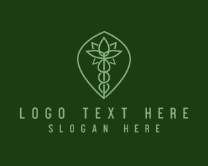 Hemp - Natural Medicinal Marijuana logo design