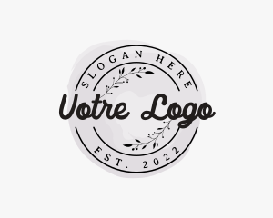 Wreath - Elegant Watercolor Business Brand logo design