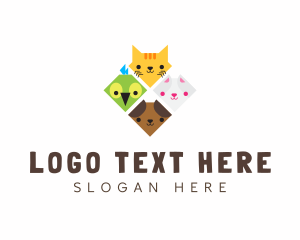 Animal Hospital - Adorable Diamond Pet Shelter logo design