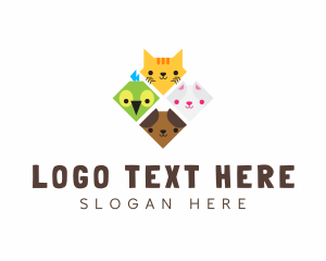 Shelter - Adorable Diamond Pet Shelter logo design