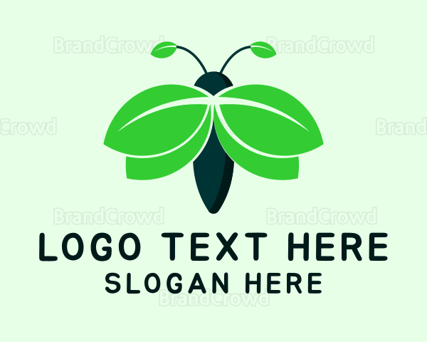 Organic Leaf Insect Logo