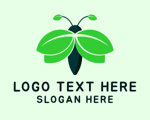 Agriculture - Organic Leaf Insect logo design