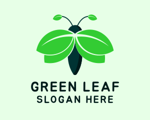 Organic Leaf Insect logo design