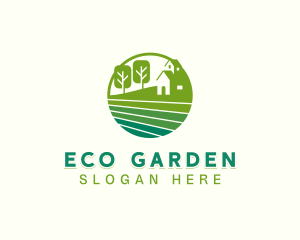 Gardener Lawn Landscaping logo design