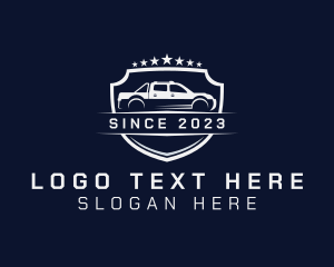 Car - Vehicle Shield Stars logo design