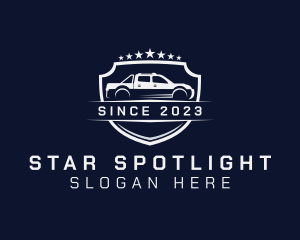 Vehicle Shield Stars logo design