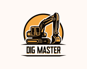 Excavator - Excavator Contractor Builder logo design