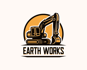 Excavation - Excavator Contractor Builder logo design