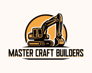 Builder - Excavator Contractor Builder logo design