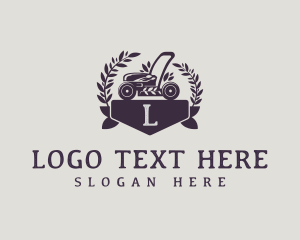 Grass - Landscaping Garden Lawn Mower logo design