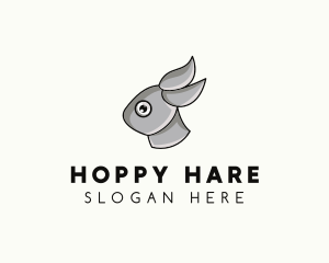 Rabbit Hare Bunny logo design