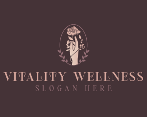 Rose Hand Wellness logo design