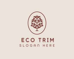 Botanical Eco Tree logo design