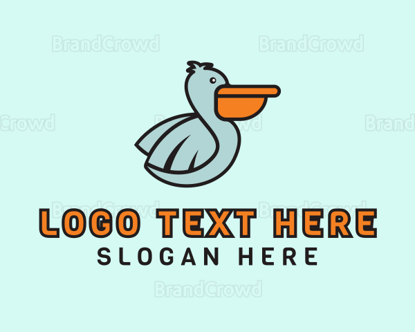 Pelican Delivery Bird Logo