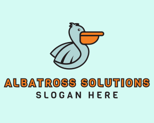 Albatross - Pelican Delivery Bird logo design