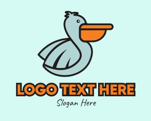 Pelican - Pelican Delivery Mascot logo design
